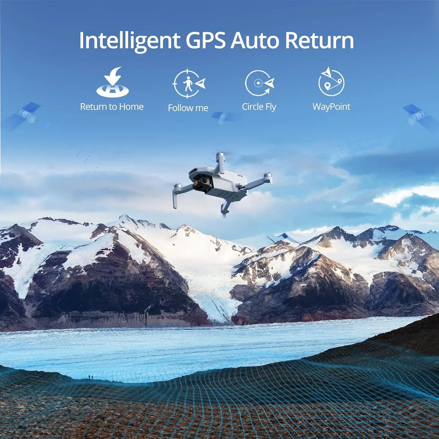 Potensic C0 Single Axis Gimbal 4K GPS Drones for Adults and Beginners