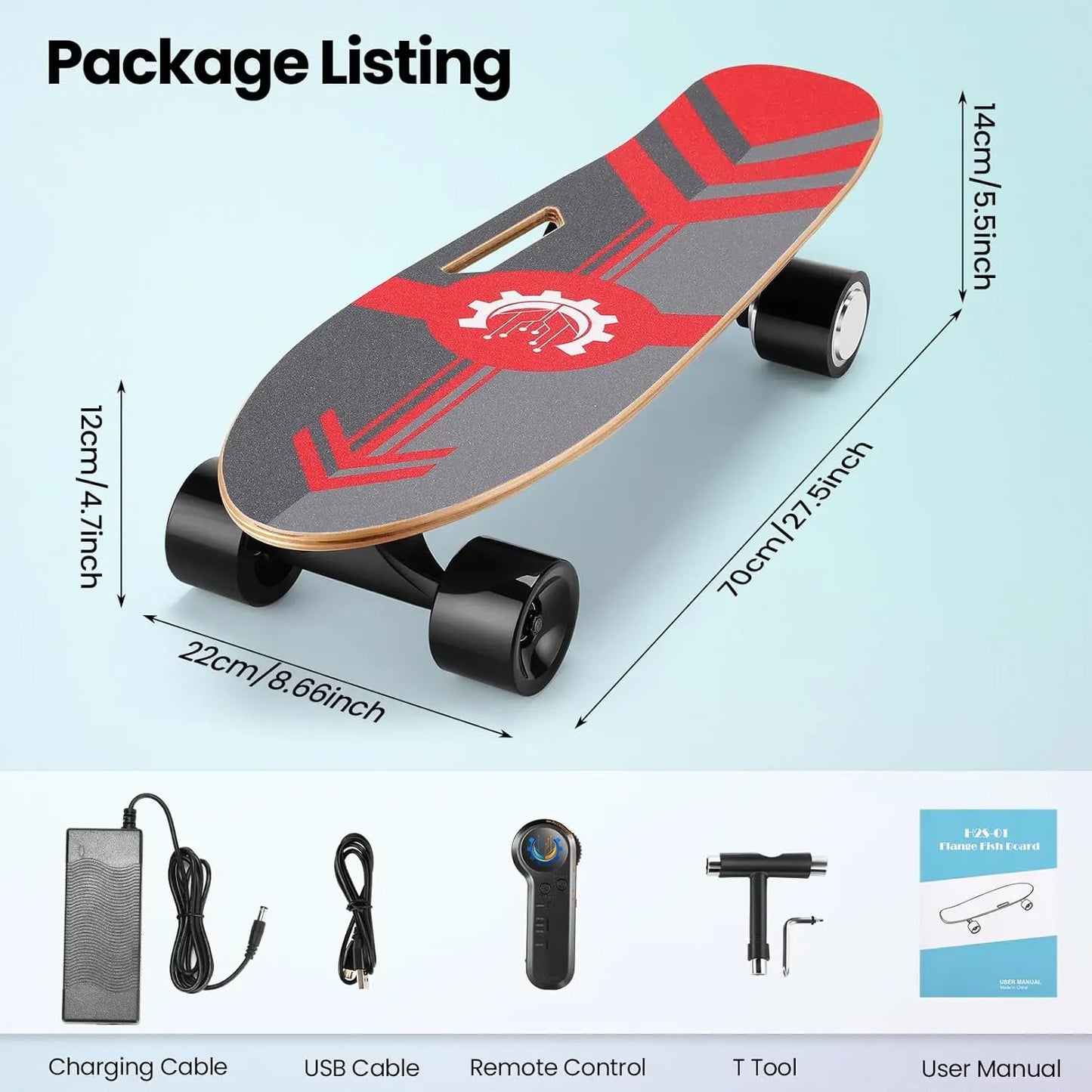 350W Electric Skateboards with Remote